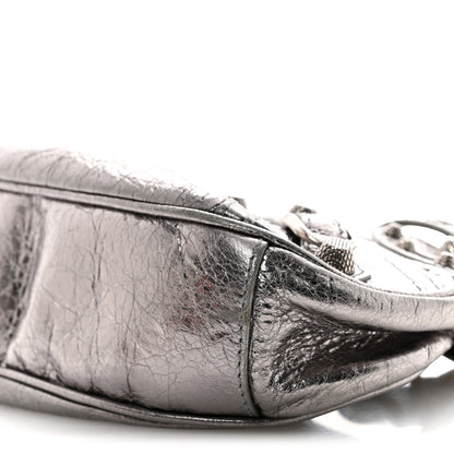 Balenciaga Metallic Agneau Arena Le Cagole Shoulder Bag XS Silver 11 of 16