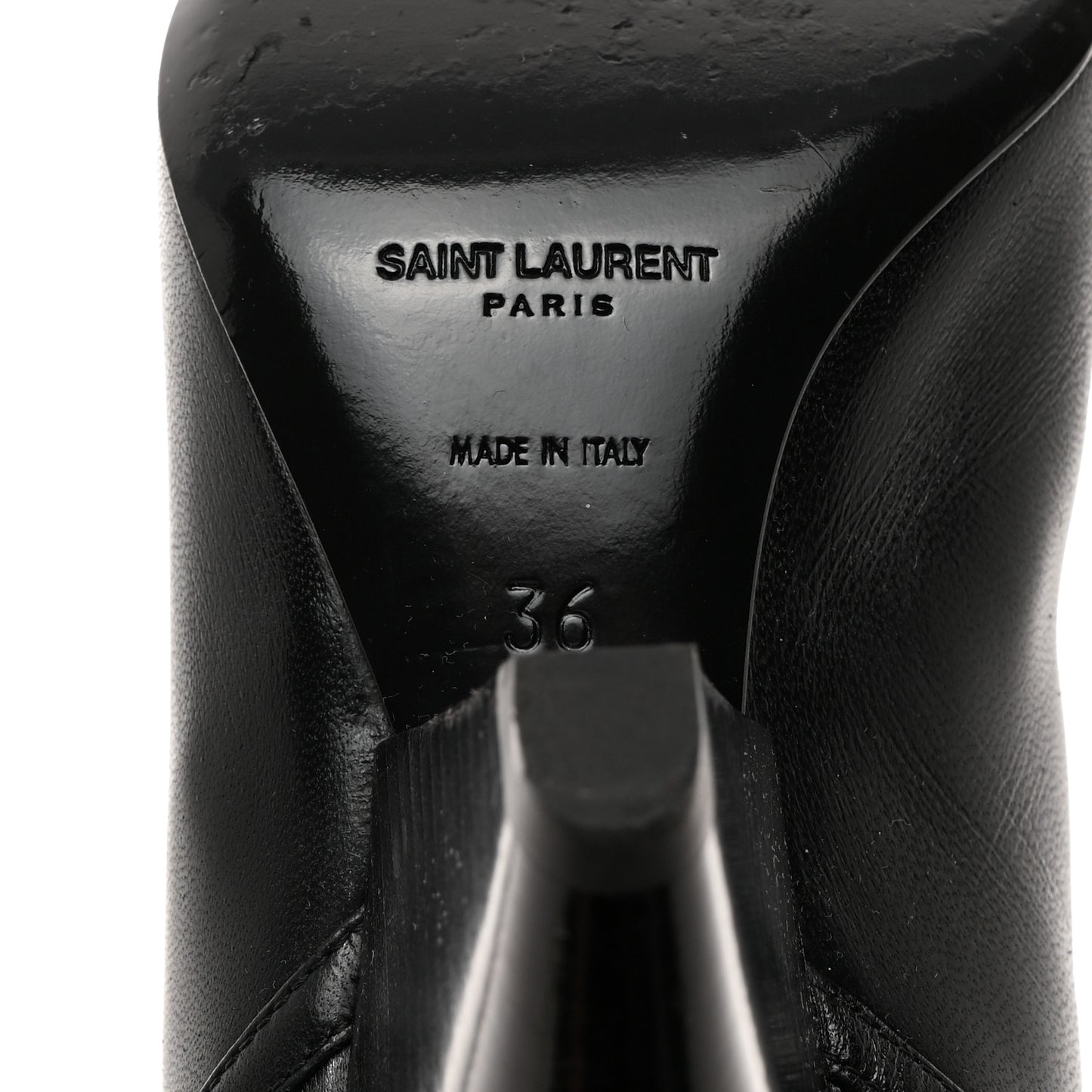 Calfskin Liz 85 Wedge Booties 36 Black