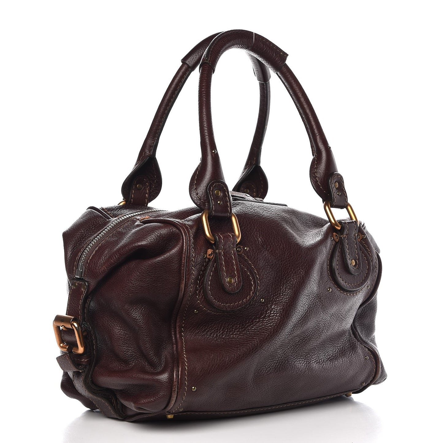 Calfskin Paddington Front Pocket Tote Chocolate