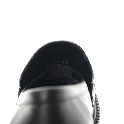 Louis Vuitton Monogram Calfskin Academy Loafers Pumps 38 Black 9 of 11