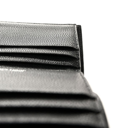 Jimmy Choo Calfskin Crystal Cheri Compact Wallet Black 9 of 17