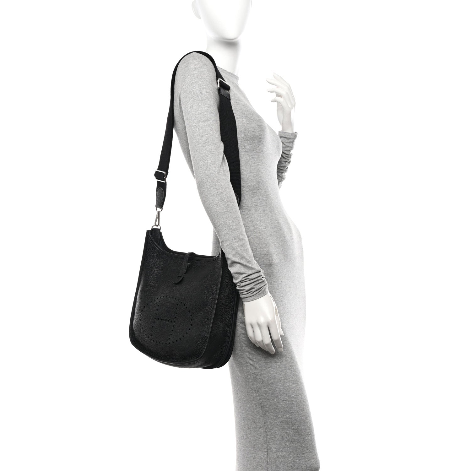 Hermes Taurillon Clemence Evelyne III PM Black 2 of 11