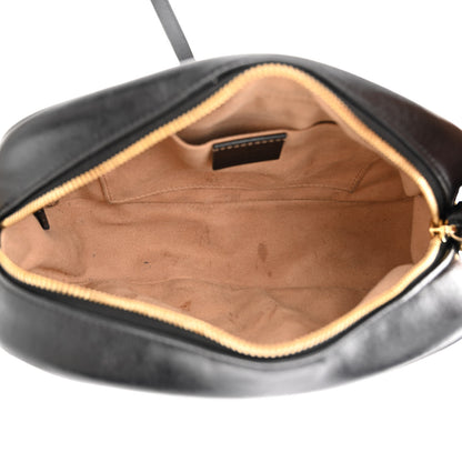 Gucci Monogram Matelasse Diagonal Small GG Marmont Chain Shoulder Bag Beige Black 5 of 11