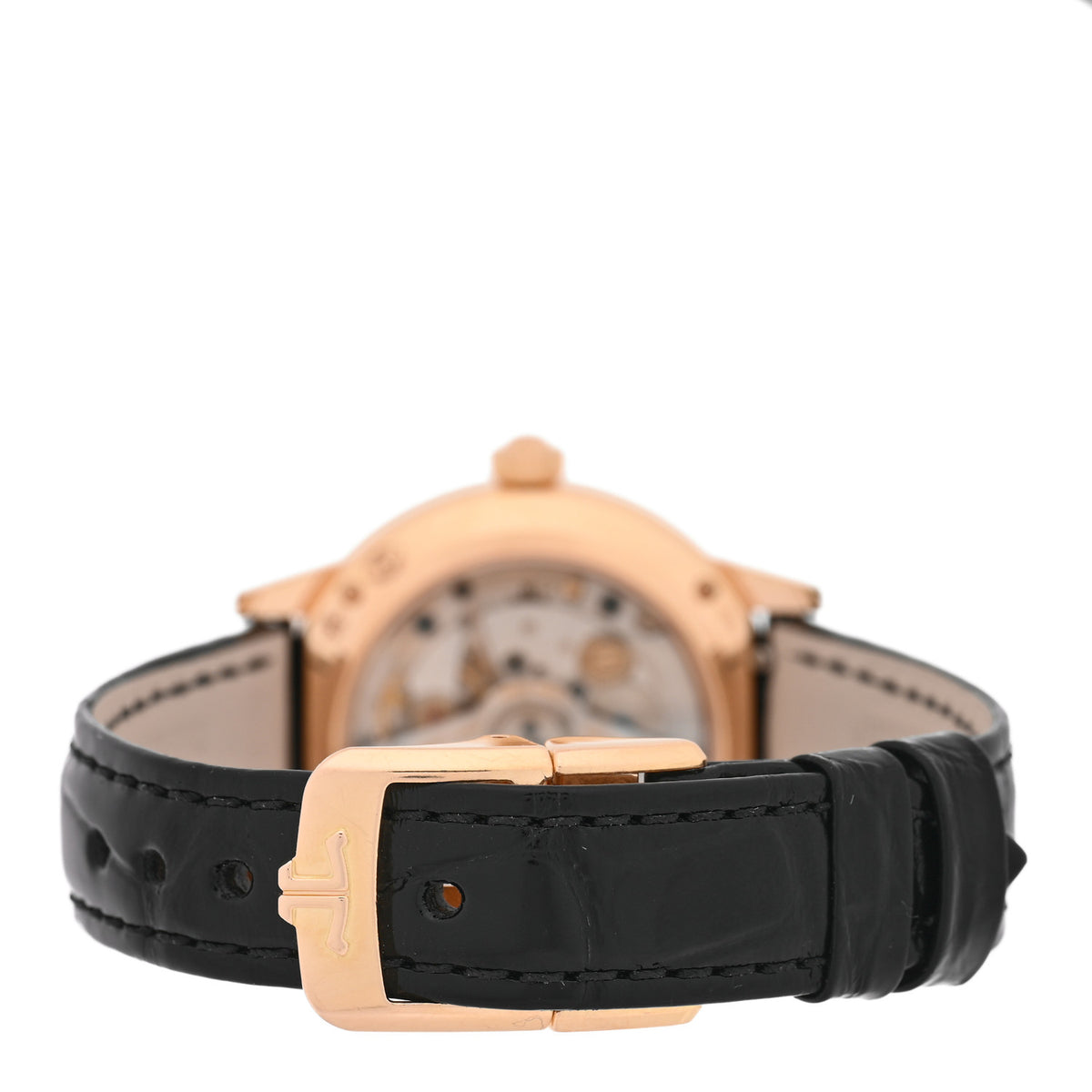 Jaeger-LeCoultre 18K Rose Gold Alligator Diamond Bezel 29mm Rendez-Vous Night And Day Automatic Watch 346.2.56.S 3 of 4