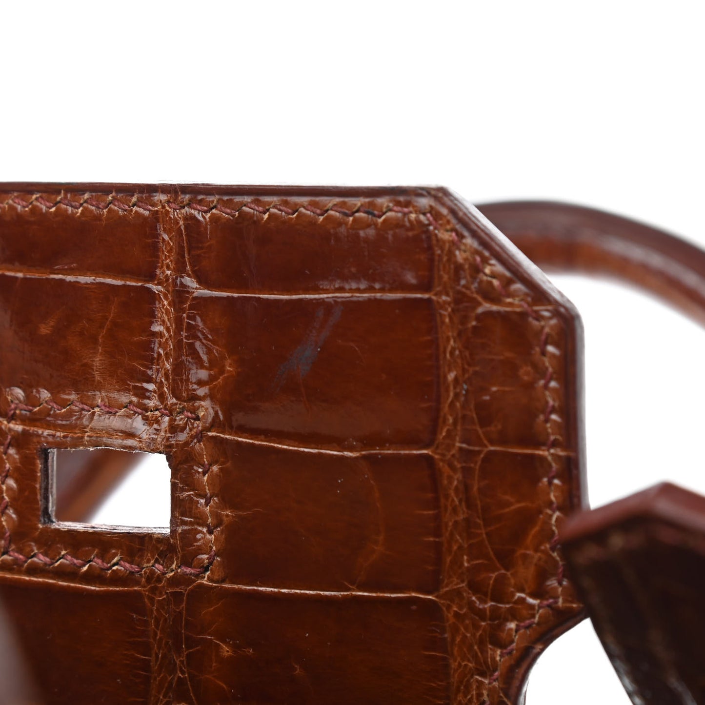 Shiny Porosus Crocodile Birkin 35 Etrusque