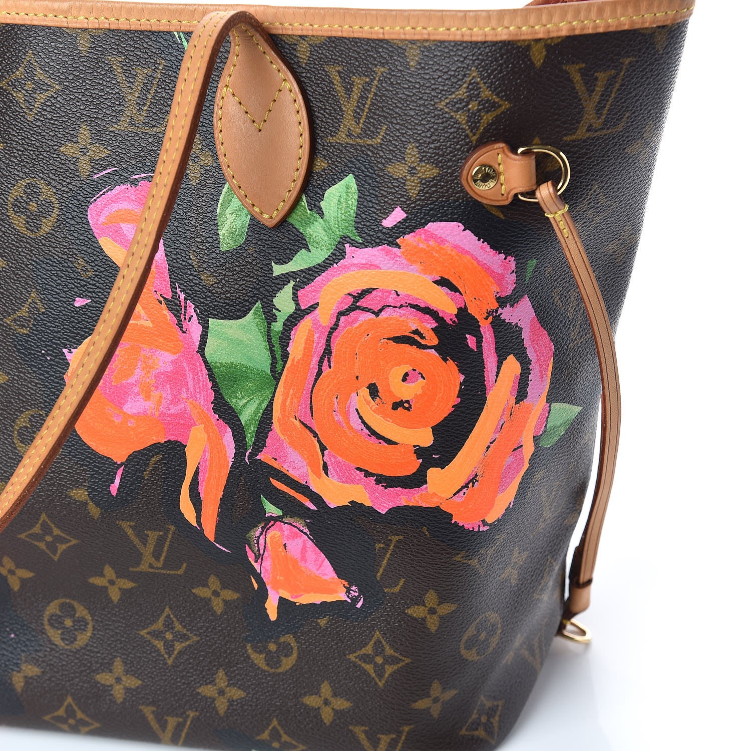 Louis Vuitton Monogram Roses Neverfull MM 11 of 11