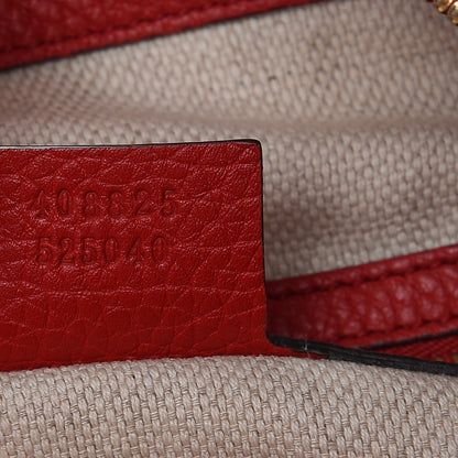 Gucci Pebbled Calfskin Large Soho Hobo Tabasco Red 8 of 10