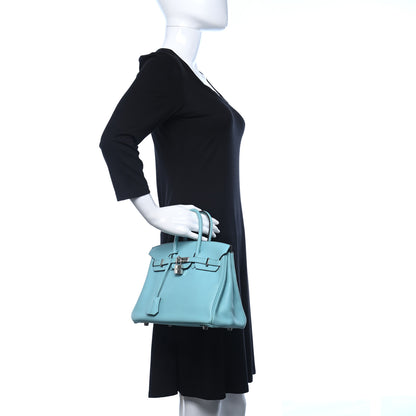 Hermes Swift Birkin 25 Bleu Atoll 3 of 13