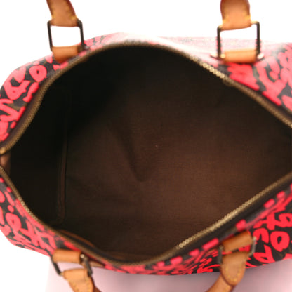 Louis Vuitton Monogram Graffiti Speedy 30 Fuchsia 5 of 8