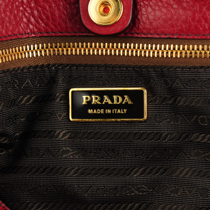 Prada Vitello Daino Shoulder Bag Rubino 6 of 7