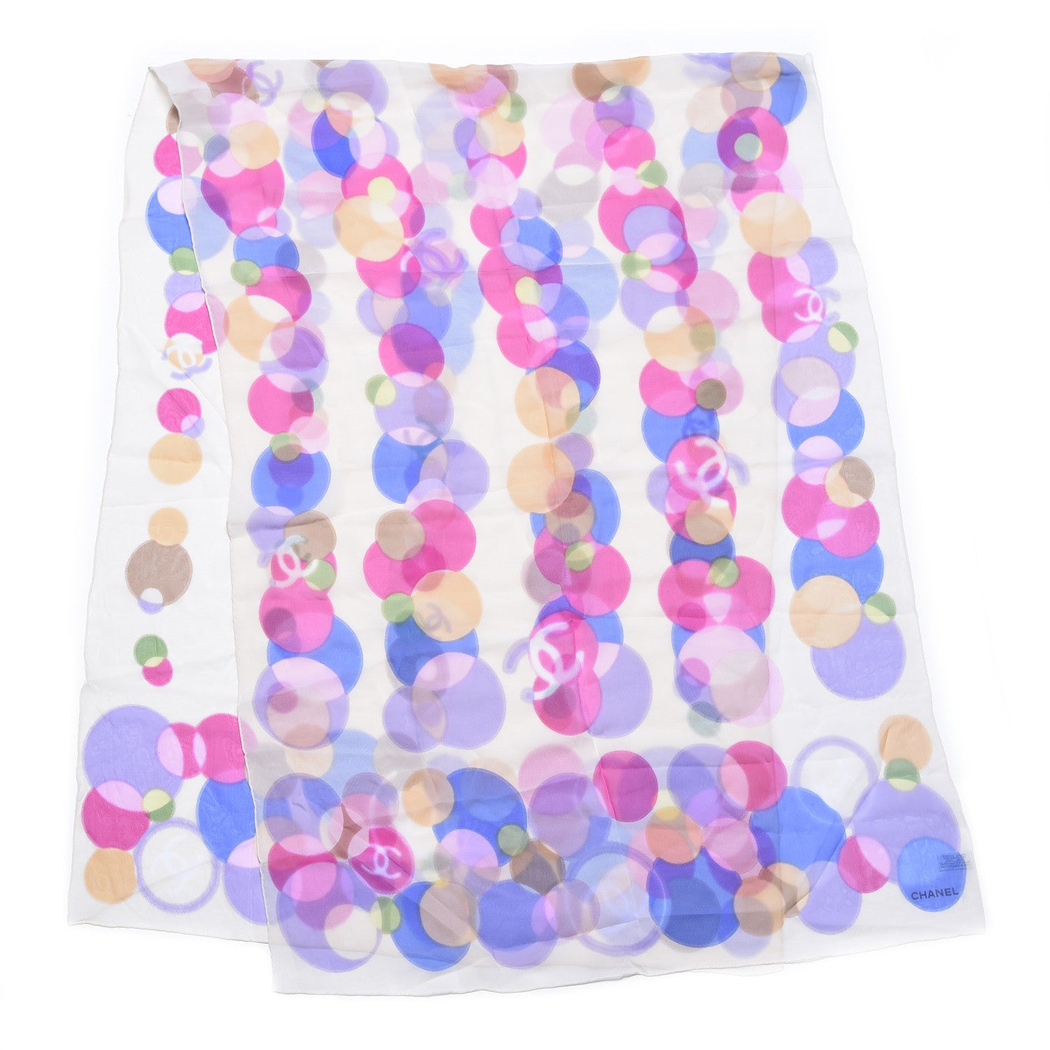 Chanel Silk CC Scarf Multicolor 1 of 4