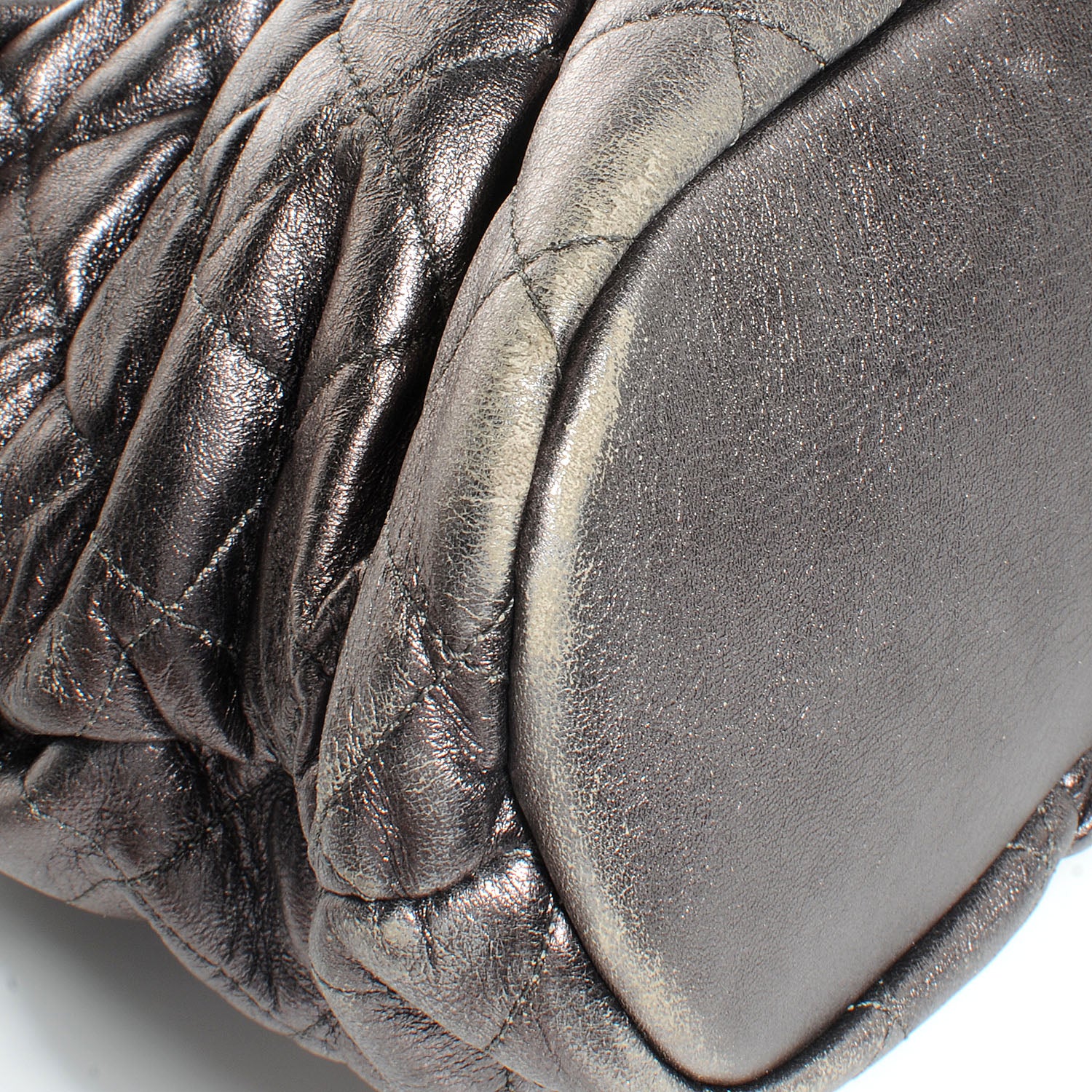 Chanel Lambskin Quilted Sharpei Flap Dark Silver 9 of 11
