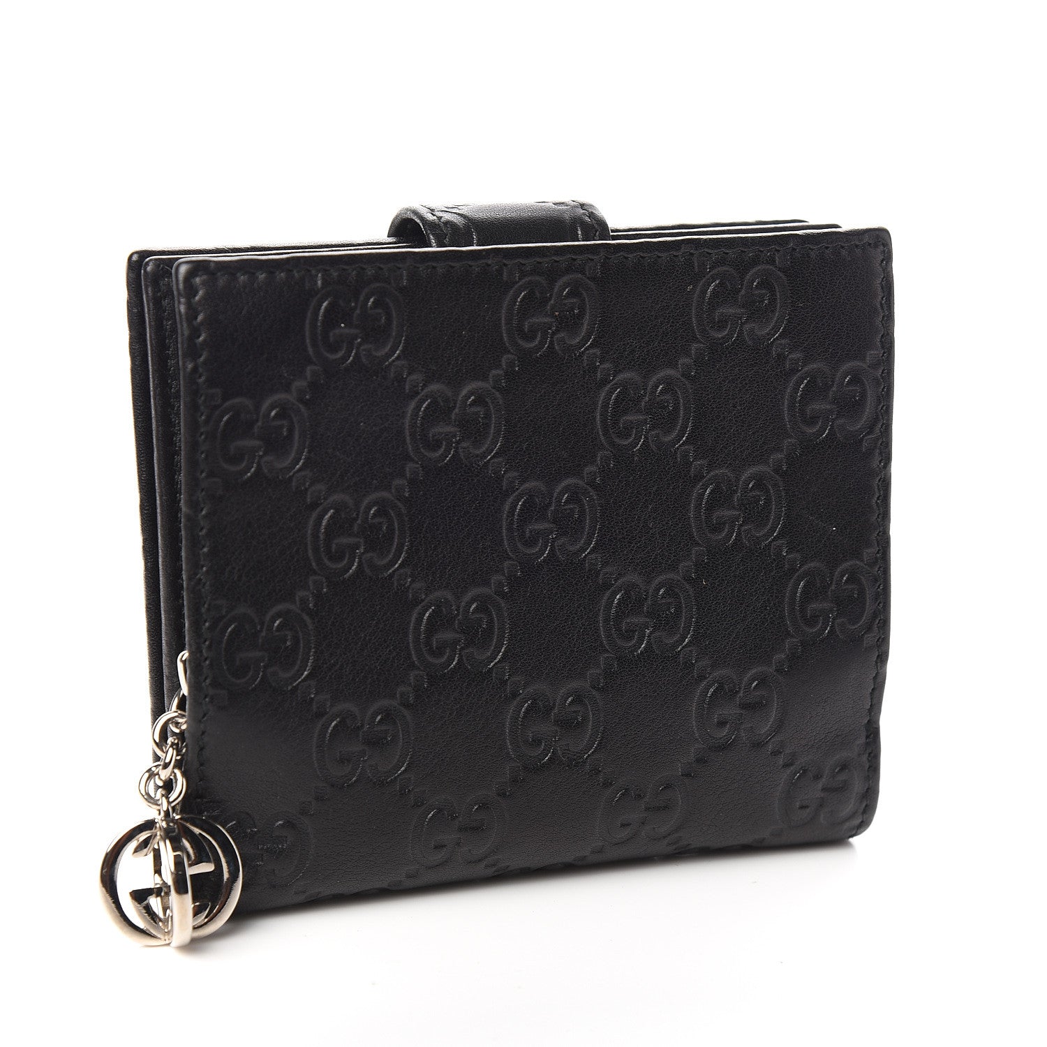 Gucci Guccissima Twins French Wallet Black 3 of 8
