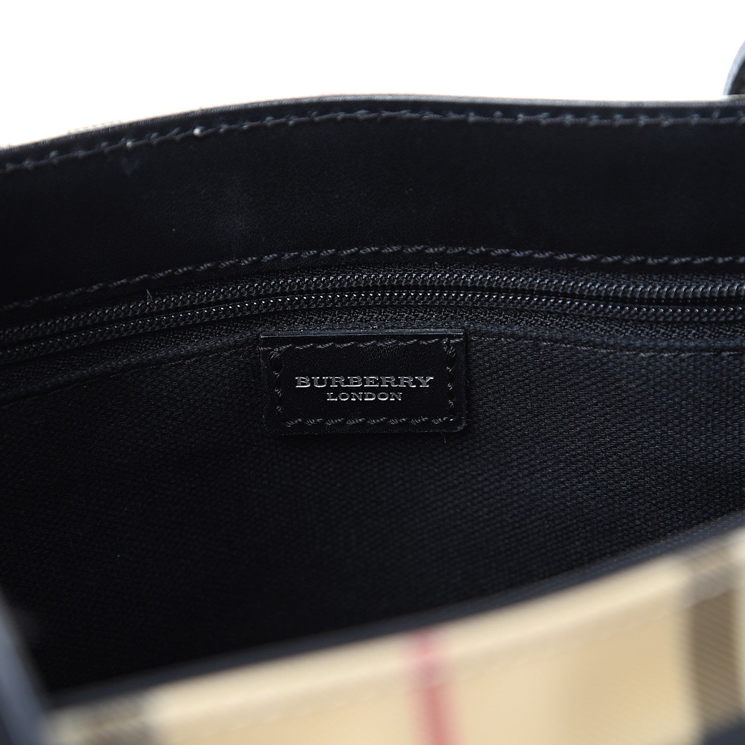 Burberry House Check Bucket Bag Black 5 of 15