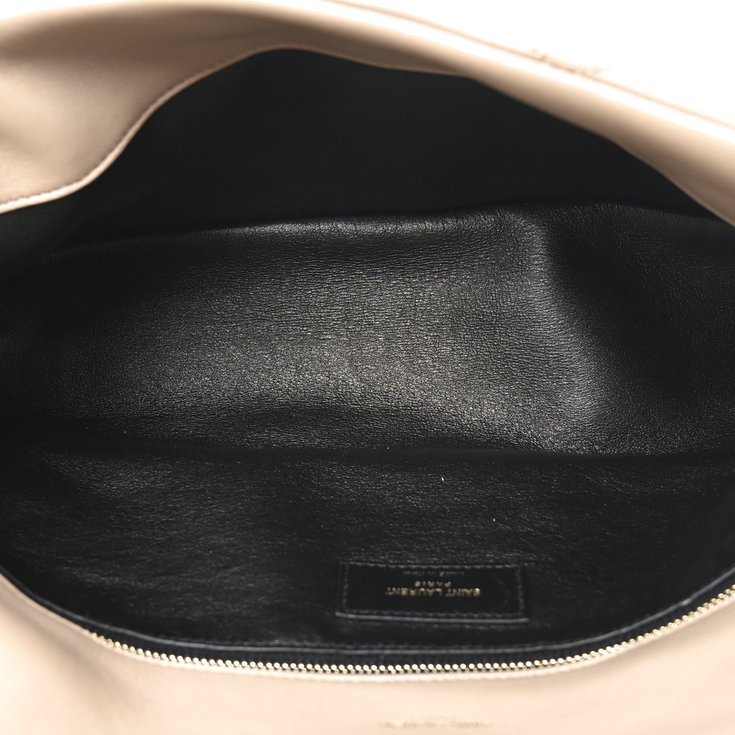 Lambskin Quilted Sade Puffer Envelope Clutch Dark Beige