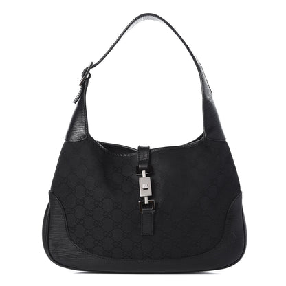 Gucci Monogram Small Jackie O Hobo Black 1 of 16