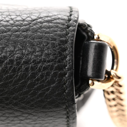 Gucci Pebbled Calfskin Small Soho Flap Crossbody Black 14 of 15