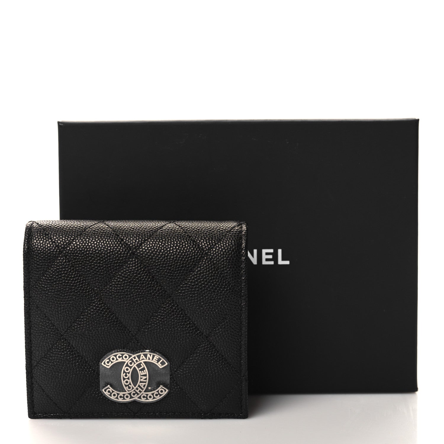 Chanel Caviar Quilted Small Bifold Wallet Black 10 of 10