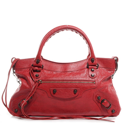 Balenciaga Agneau Classic Hardware First Coquelicot 1 of 12