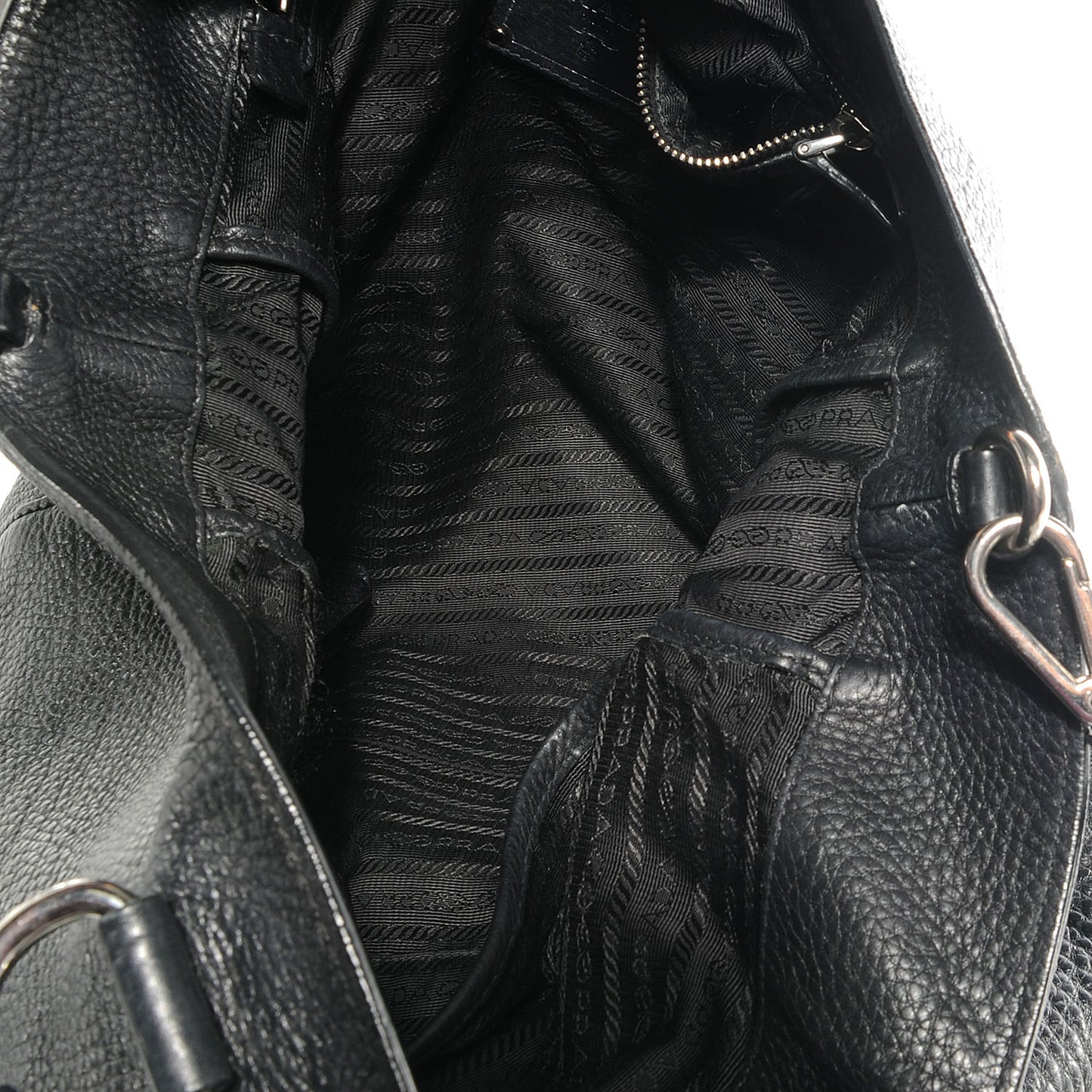 Vitello Daino Tote Nero Black