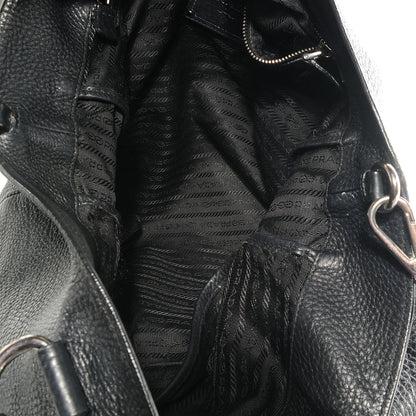 Prada Vitello Daino Tote Nero Black 5 of 11