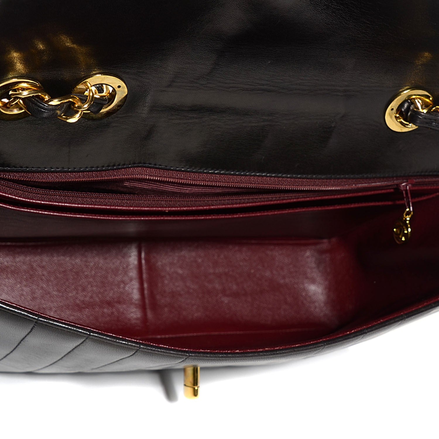 Chanel Lambskin Vertical Quilt Jumbo Flap Black 5 of 9