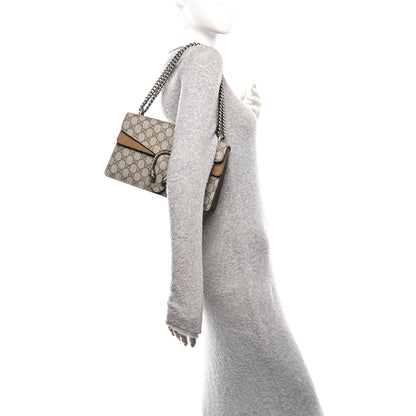 Gucci GG Supreme Monogram Small Dionysus Shoulder Bag Taupe 2 of 10