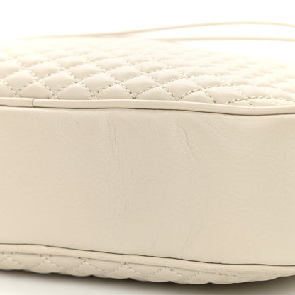Saint Laurent Lambskin Quilted Victoire Camera Bag Blanc Vintage 10 of 10