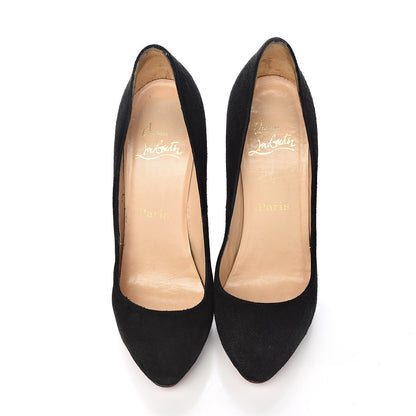 Christian Louboutin Suede Royal Miss Clichy 140 Pumps 37 Black 18 of 19