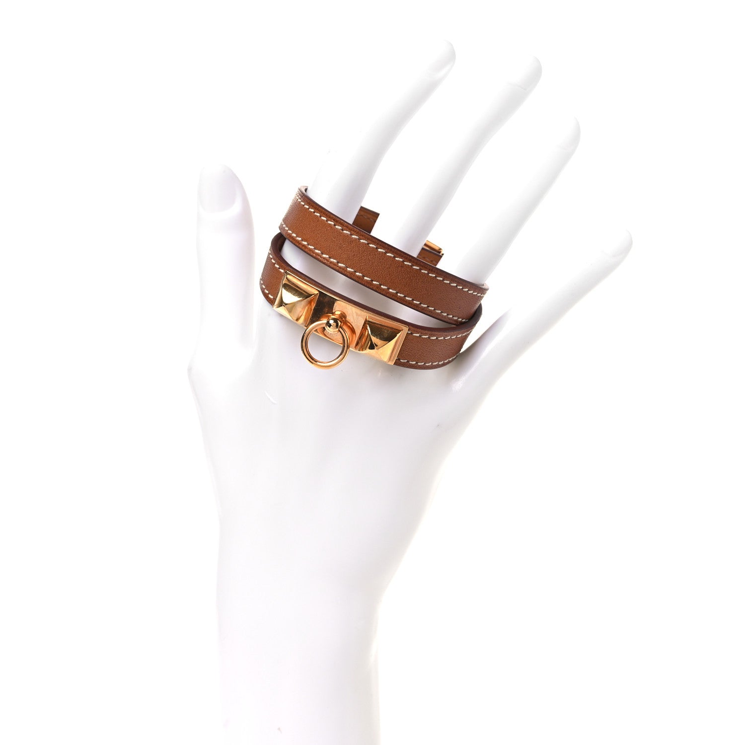 Hermes Swift Rivale Double Tour Bracelet S Gold 2 of 7