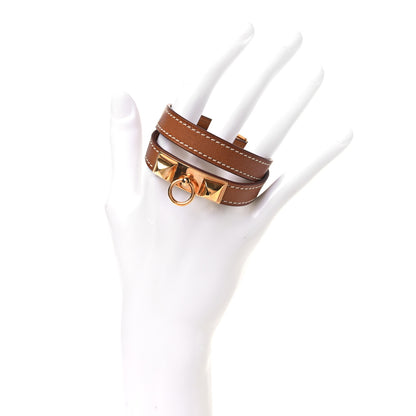 Hermes Swift Rivale Double Tour Bracelet S Gold 2 of 7