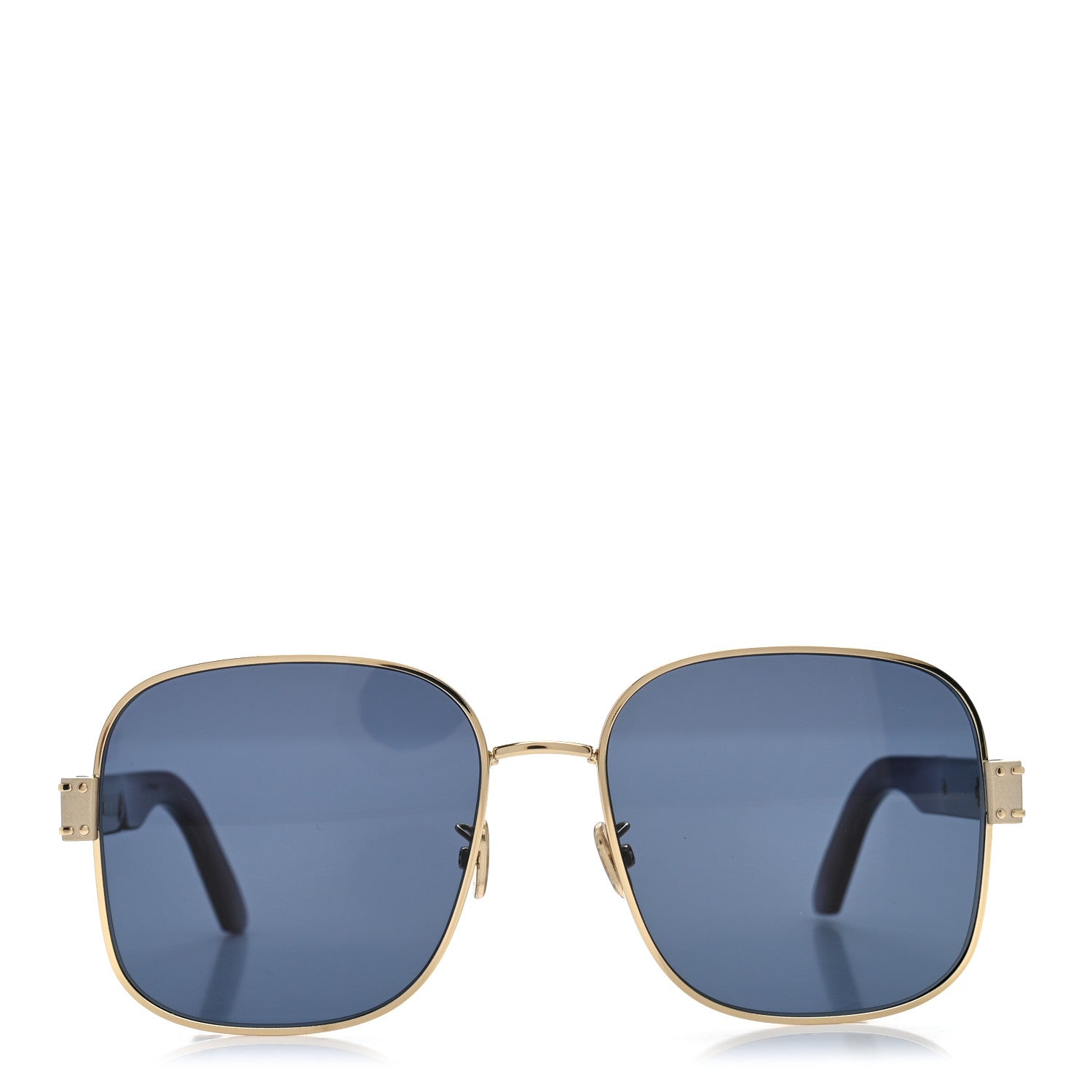 Christian Dior Diorsignature S5U Square Sunglasses Gold Blue 2 of 7
