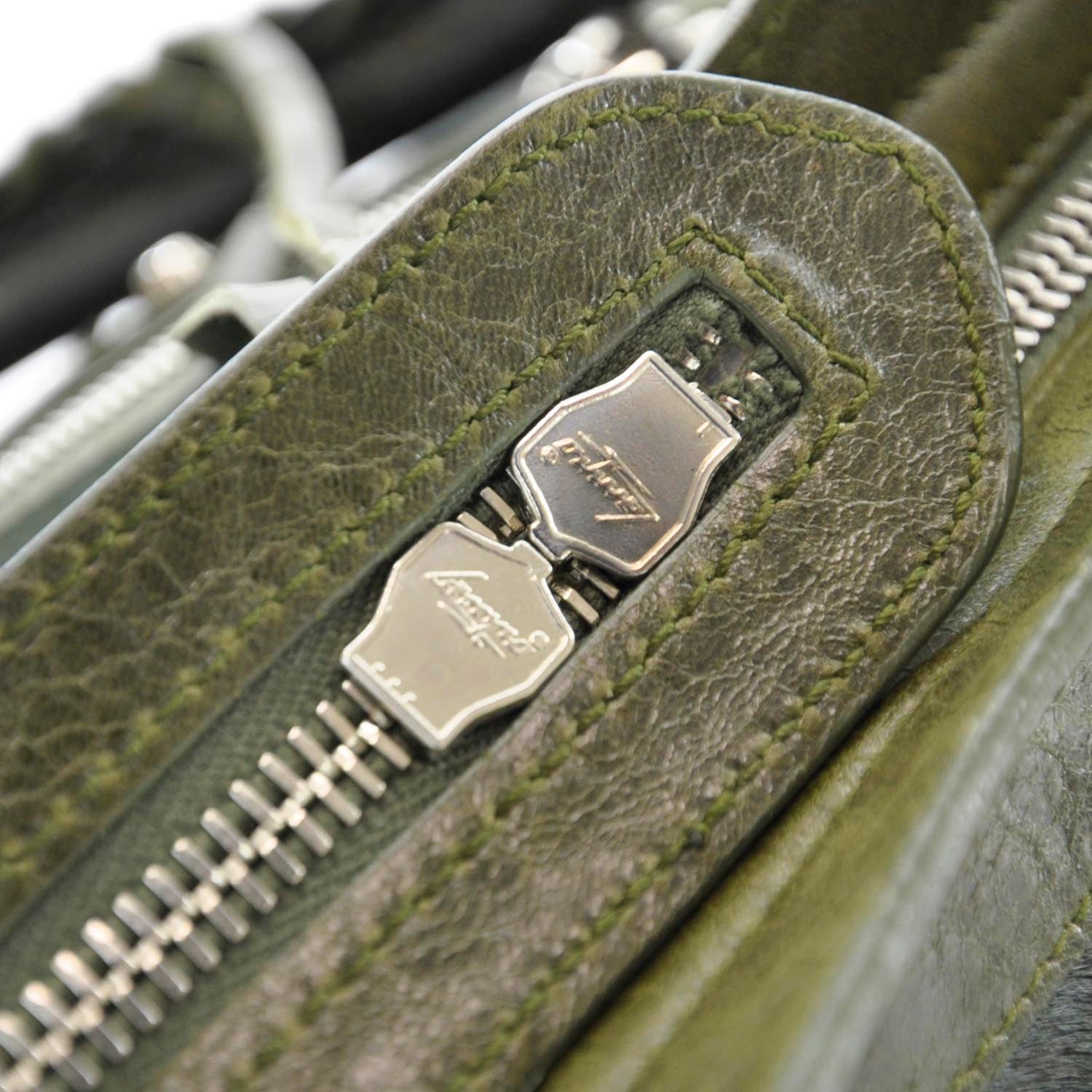 Balenciaga Pony Hair City Olive 9 of 12