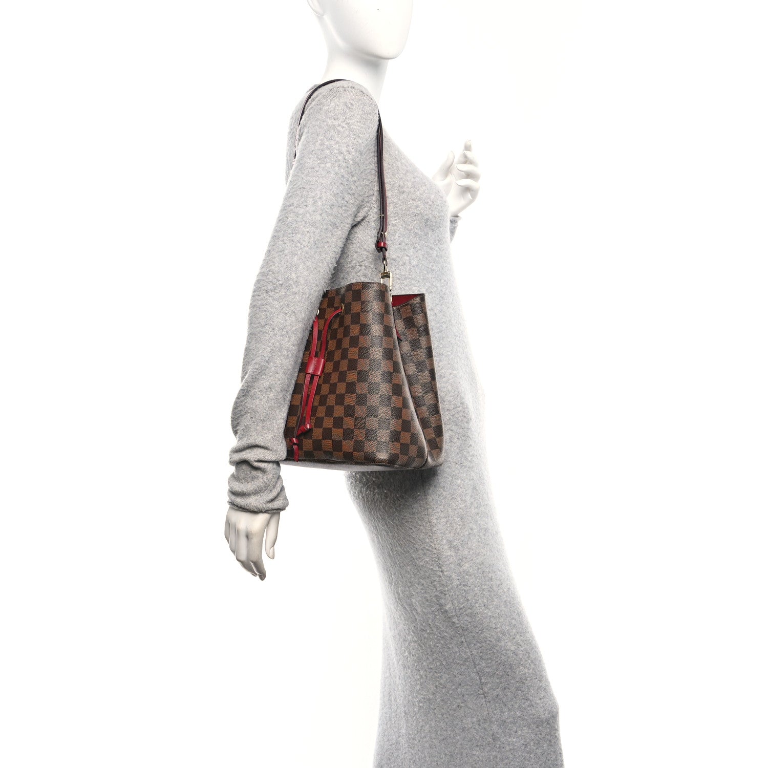 Louis Vuitton Damier Ebene Neonoe MM Cherry Berry 2 of 11