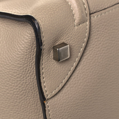 Celine Drummed Calfskin Mini Luggage Dune 6 of 15