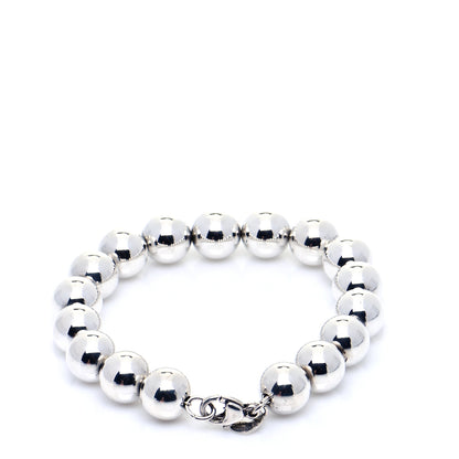 Tiffany Sterling Silver 10mm HardWear Ball Bracelet 3 of 8