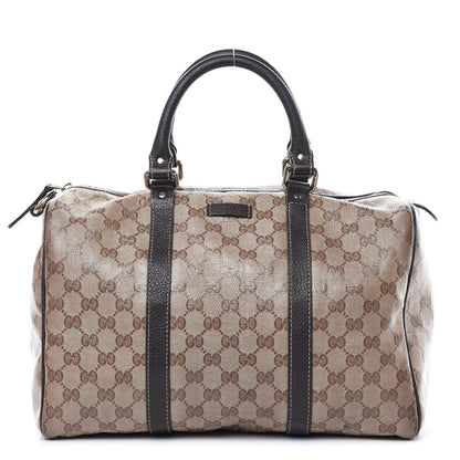 Gucci Crystal Monogram Medium Joy Boston Dark Brown 1 of 17