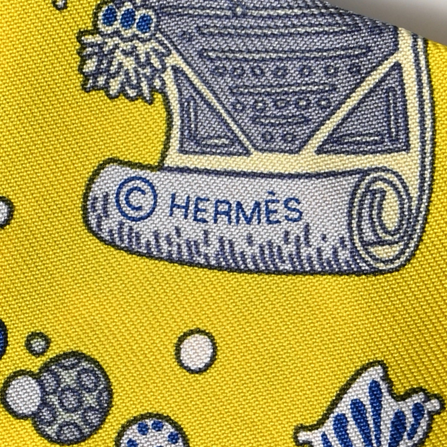 Silk La Folle Parade Twilly Jaune Vif Bleu Gris