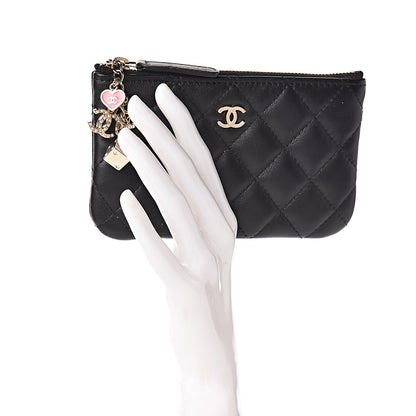 Chanel Lambskin Quilted Casino Coin Purse Black 2 of 8
