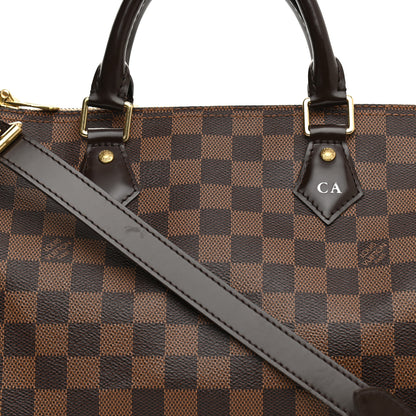 Louis Vuitton Damier Ebene Speedy Bandouliere 30 8 of 12