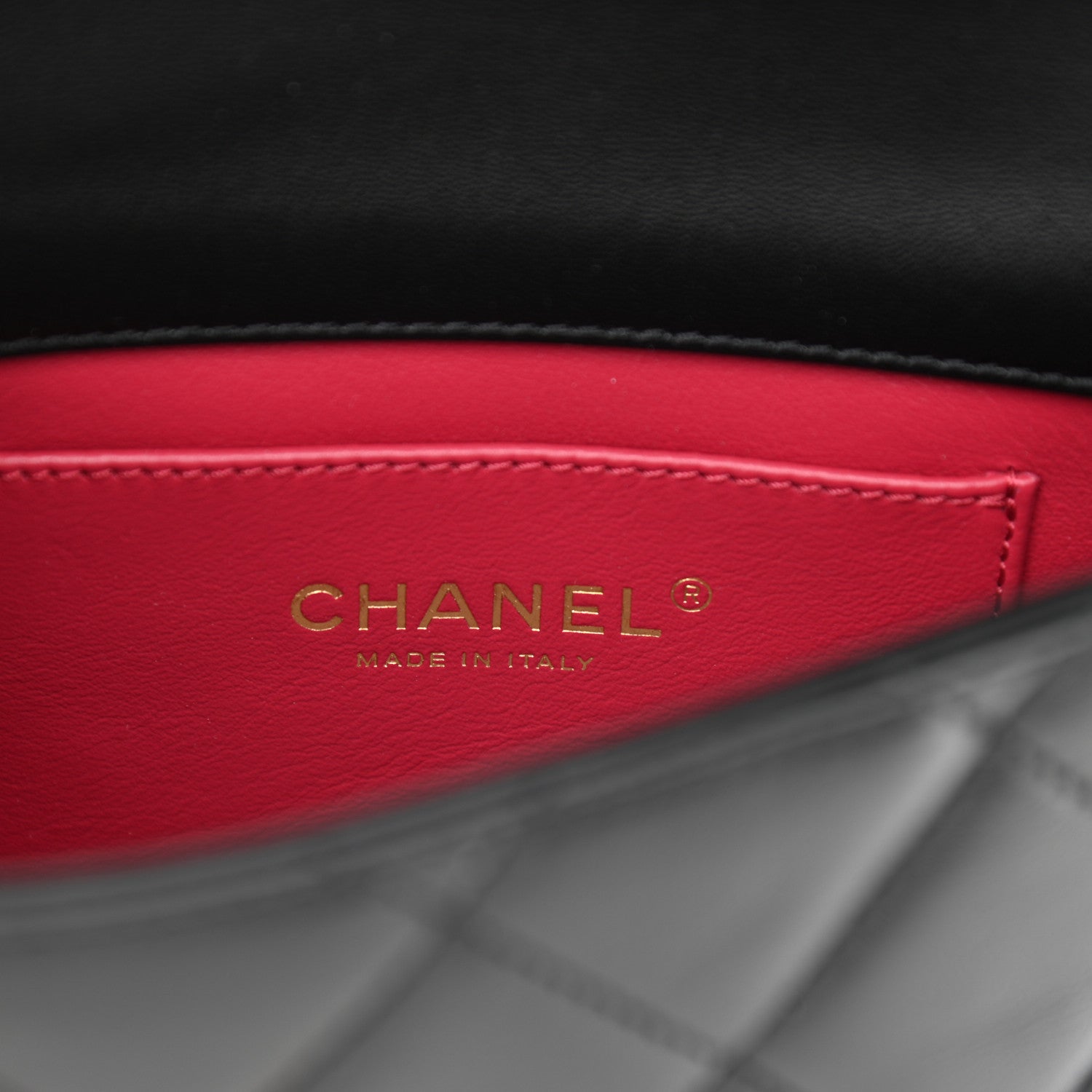 Chanel Lambskin Enamel Quilted Mini Pending CC Square Flap Black 6 of 10