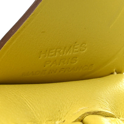 Hermes Milo Lambskin Grigri Rodeo Pegase Horse Bag Charm PM Jaune de Naples 3 of 4