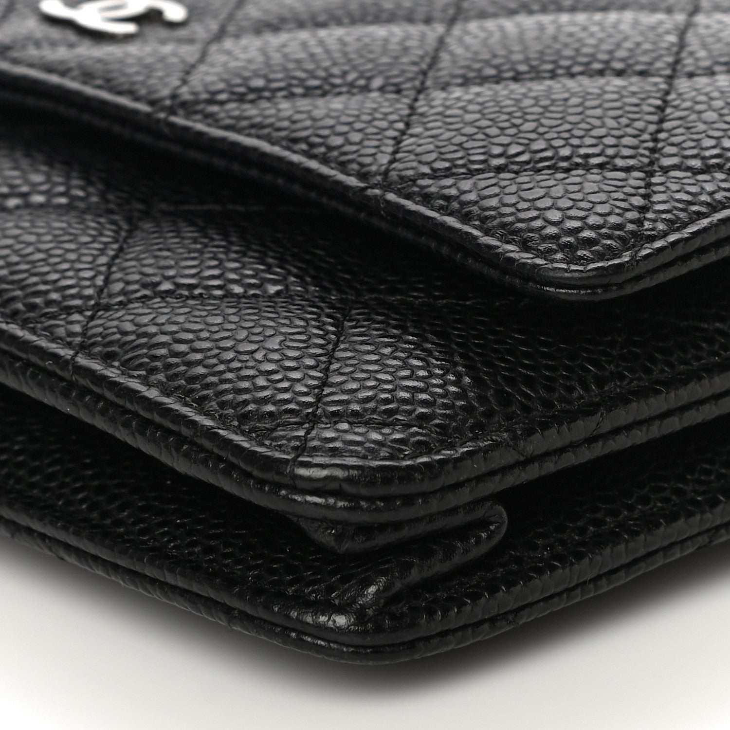 Chanel Caviar Quilted Wallet On Chain WOC Black 11 of 12