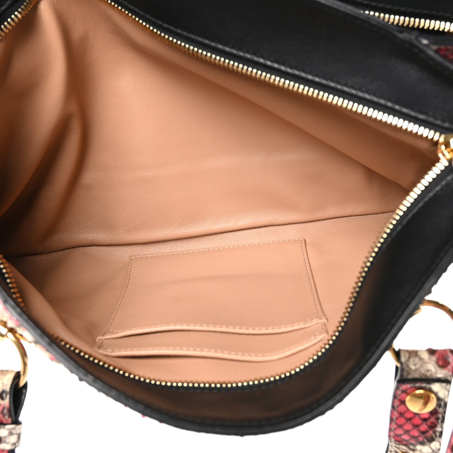 Gucci Snakeskin Large Arli Top Handle Bag Pink Beige 6 of 11