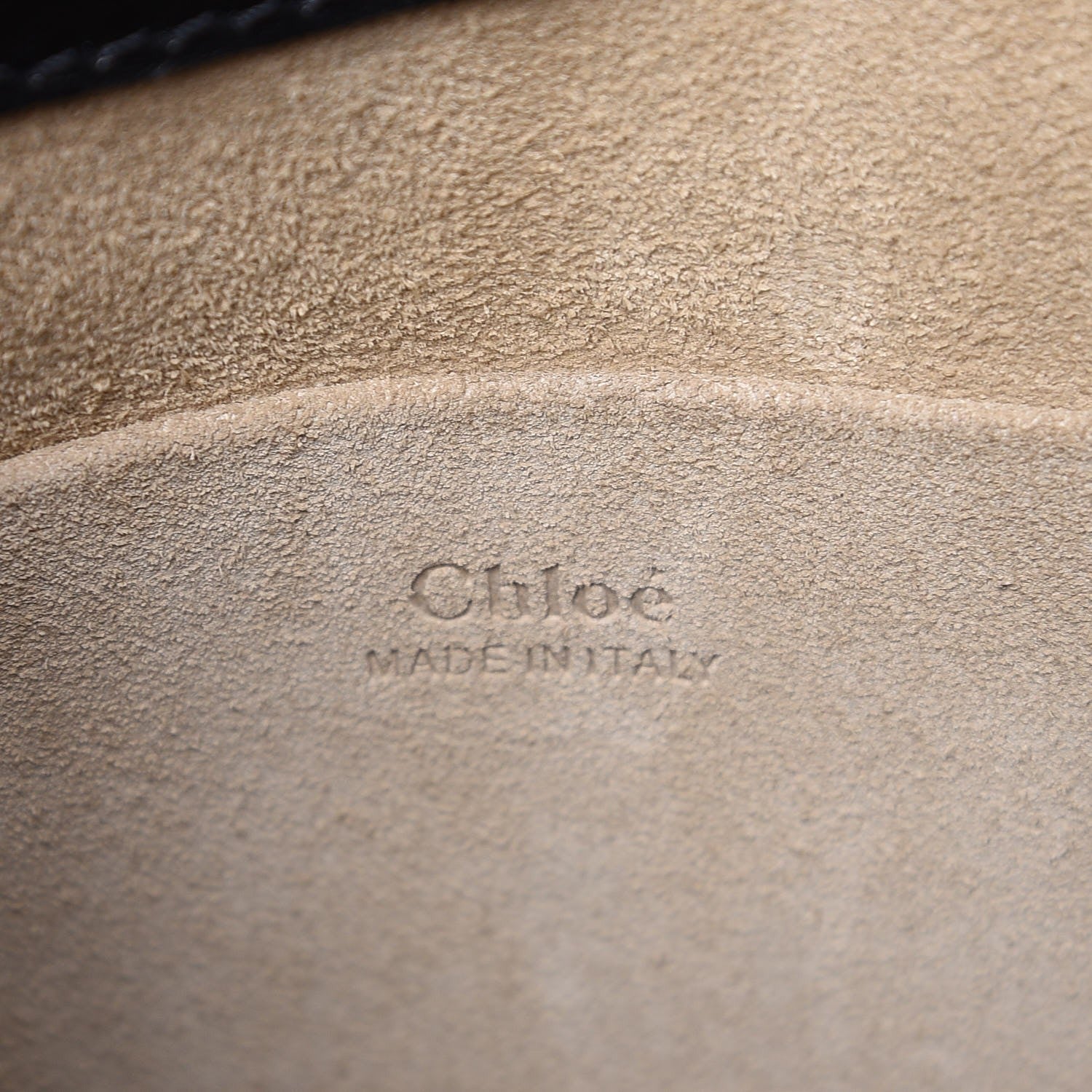 Chloe Calfskin Suede Medium Nile Bracelet Bag Black 6 of 11