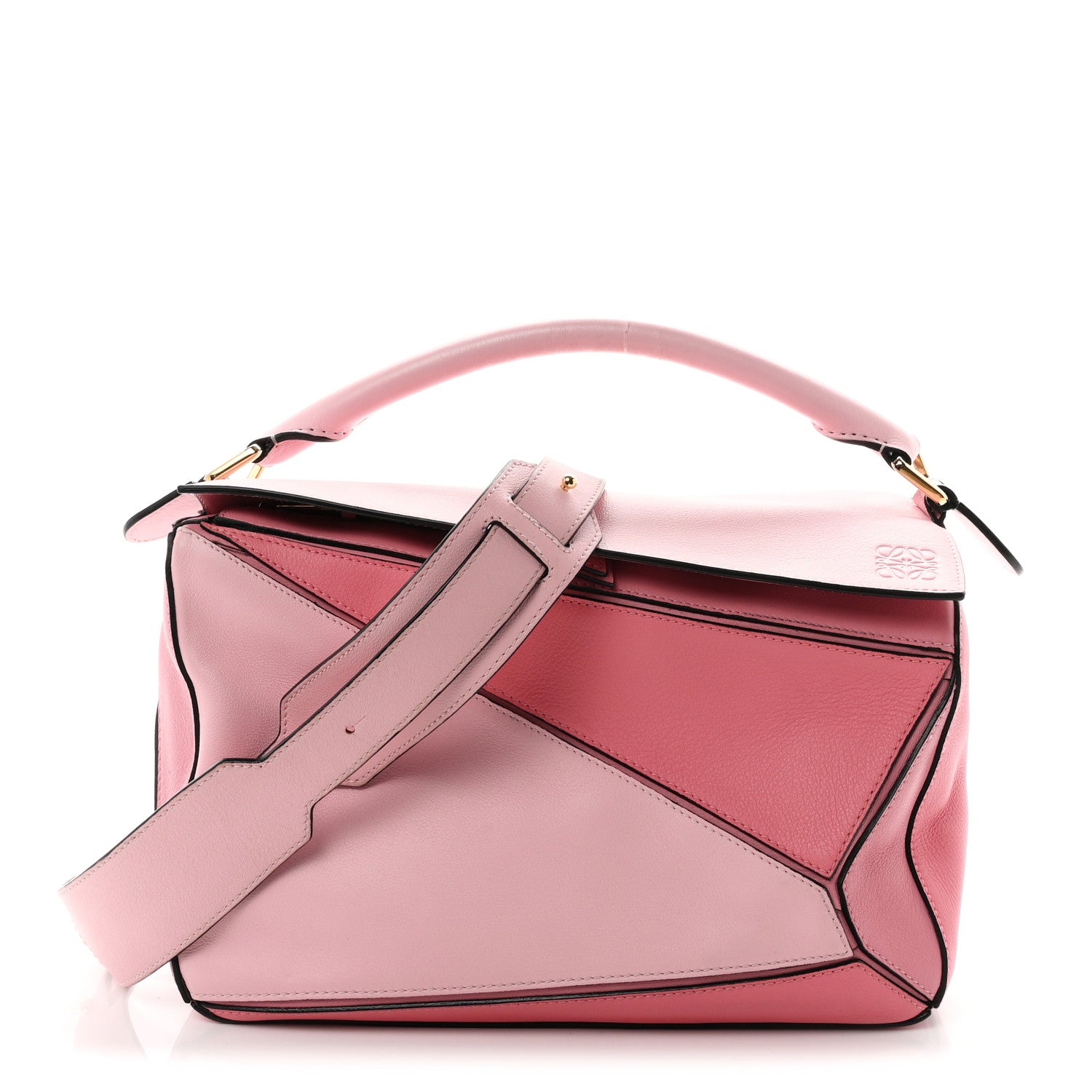Loewe Calfskin Medium Puzzle Bag Soft Pink 1 of 12