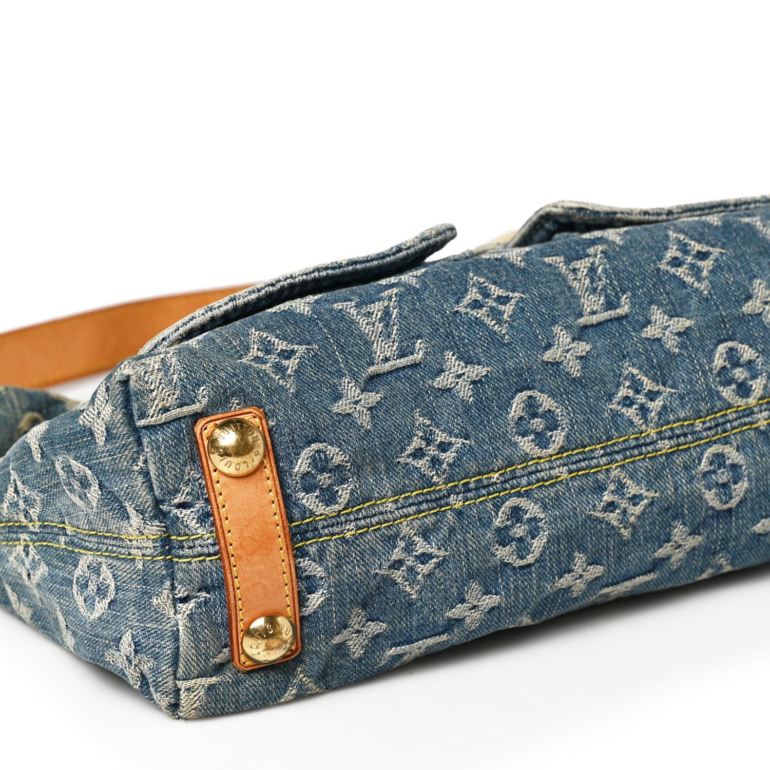 Louis Vuitton Monogram Denim Baggy PM Blue 7 of 9