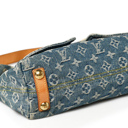 Louis Vuitton Monogram Denim Baggy PM Blue 7 of 9