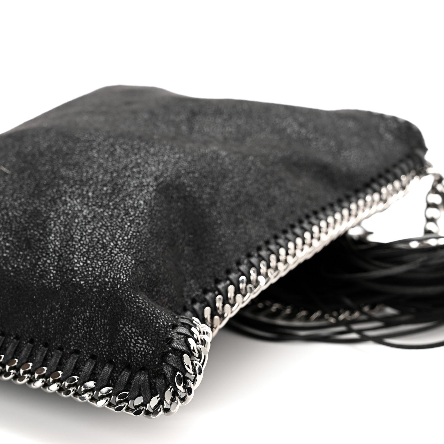 Stella McCartney Shaggy Deer Falabella Tassel Flat Crossbody Black 11 of 11