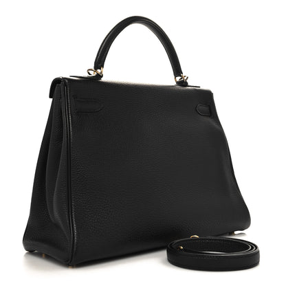 Hermes Togo Kelly Retourne 32 Black 3 of 13